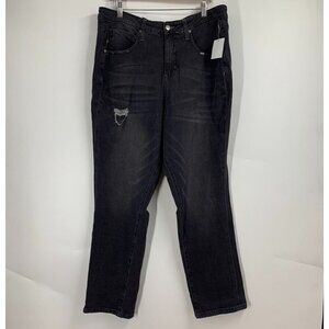 BP Nordstroms Women's Be Responsible High Waist Ankle Mom Jeans Black SZ 18 NWT